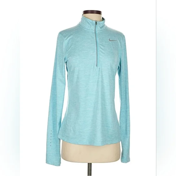 Nike Women’s Blue Dri-FIT 1/2 Zip Pullover - Size S - Performance Gear - Picture 13 of 16